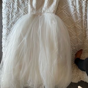 Strapless ball gown Wedding Dress. Never warn